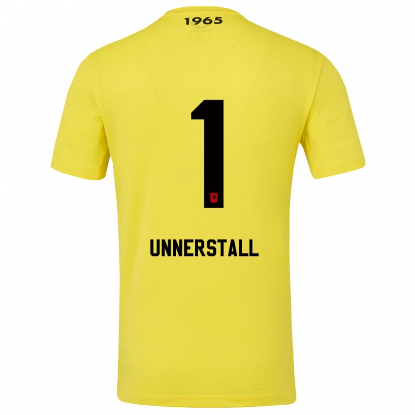 נשים לארס אונרשטאל #1 צהוב שחור חולצת שוער 2025/26 חולצה קצרה