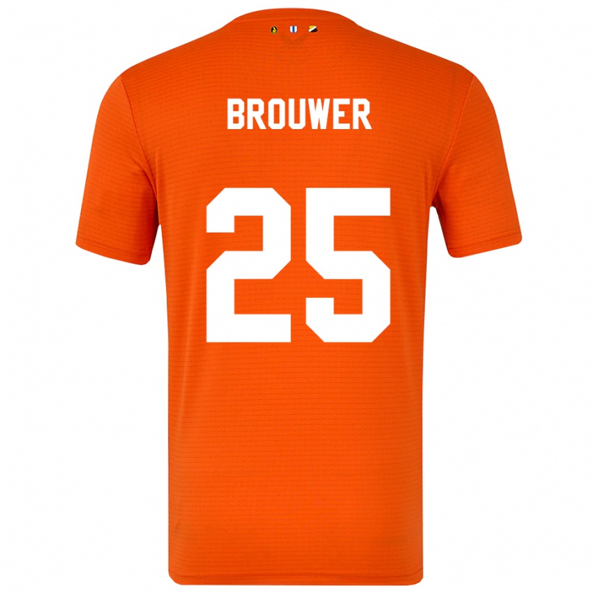 נשים מיכאל בראואר #25 כתום שחור חולצת שוער 2025/26 חולצה קצרה