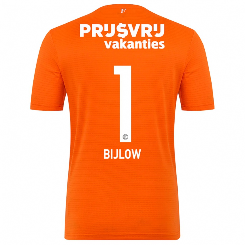 נשים יוסטין ביילו #1 כתום שחור חולצת שוער 2025/26 חולצה קצרה