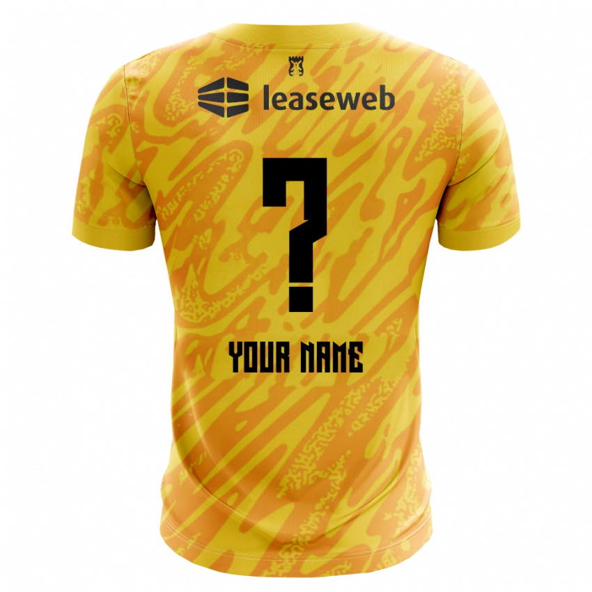 נשים א.ז. אלקמאר כתום צהוב שחור חולצת שוער 2025/26 חולצה קצרה