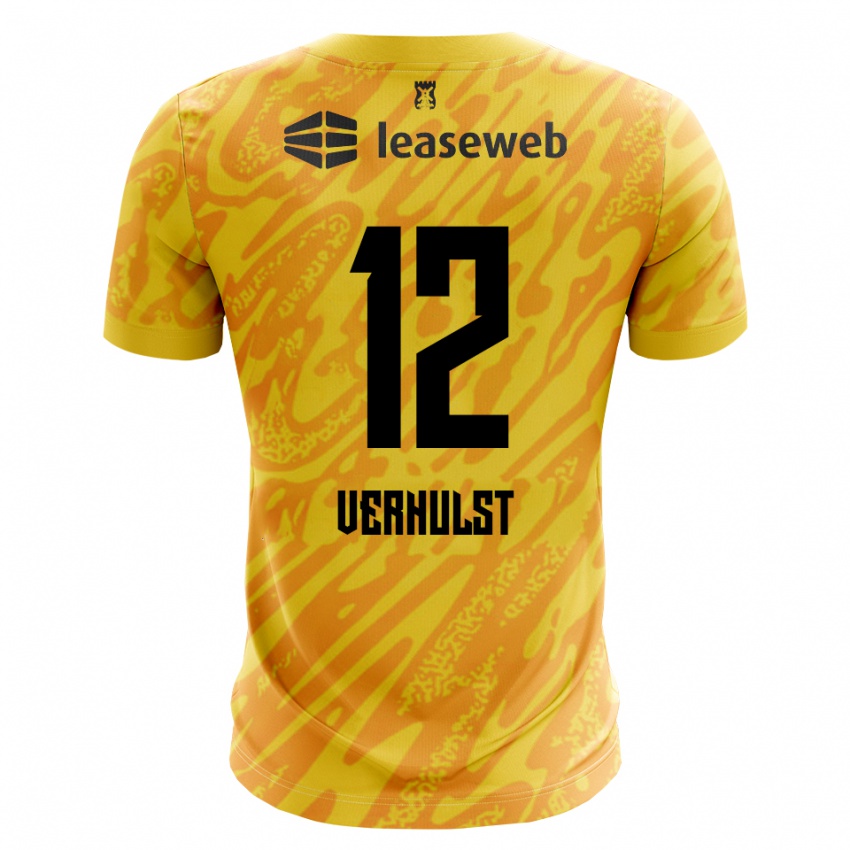 נשים הובי ורהולסט #12 כתום צהוב שחור חולצת שוער 2025/26 חולצה קצרה