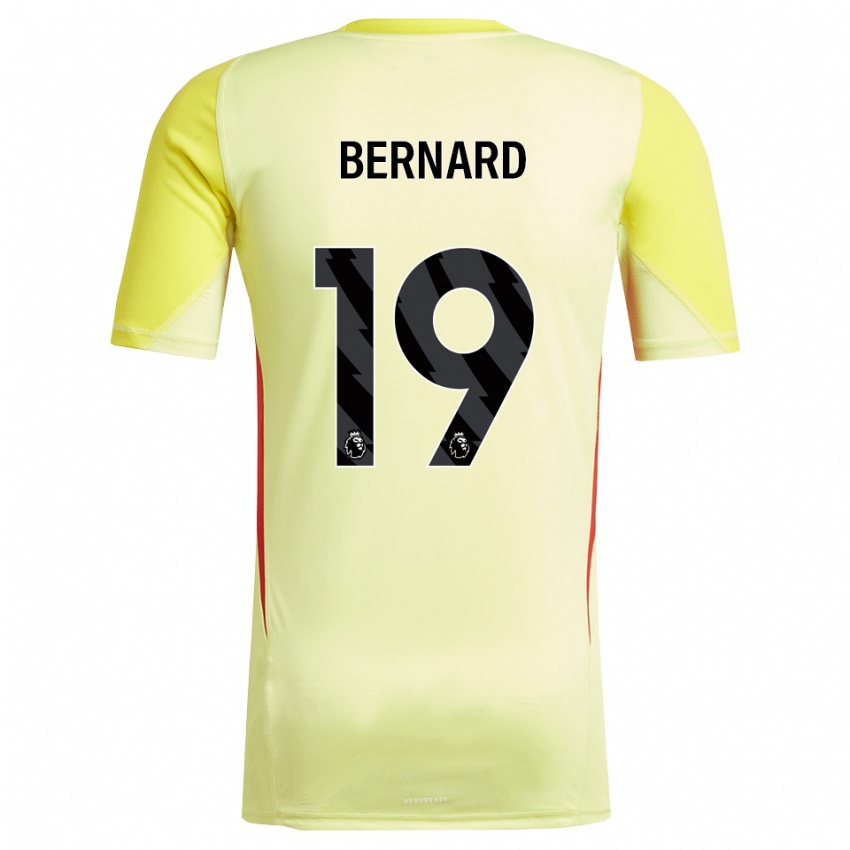 נשים דוויין ג׳וניור ברנארד #19 צהוב אדום חולצת שוער 2025/26 חולצה קצרה