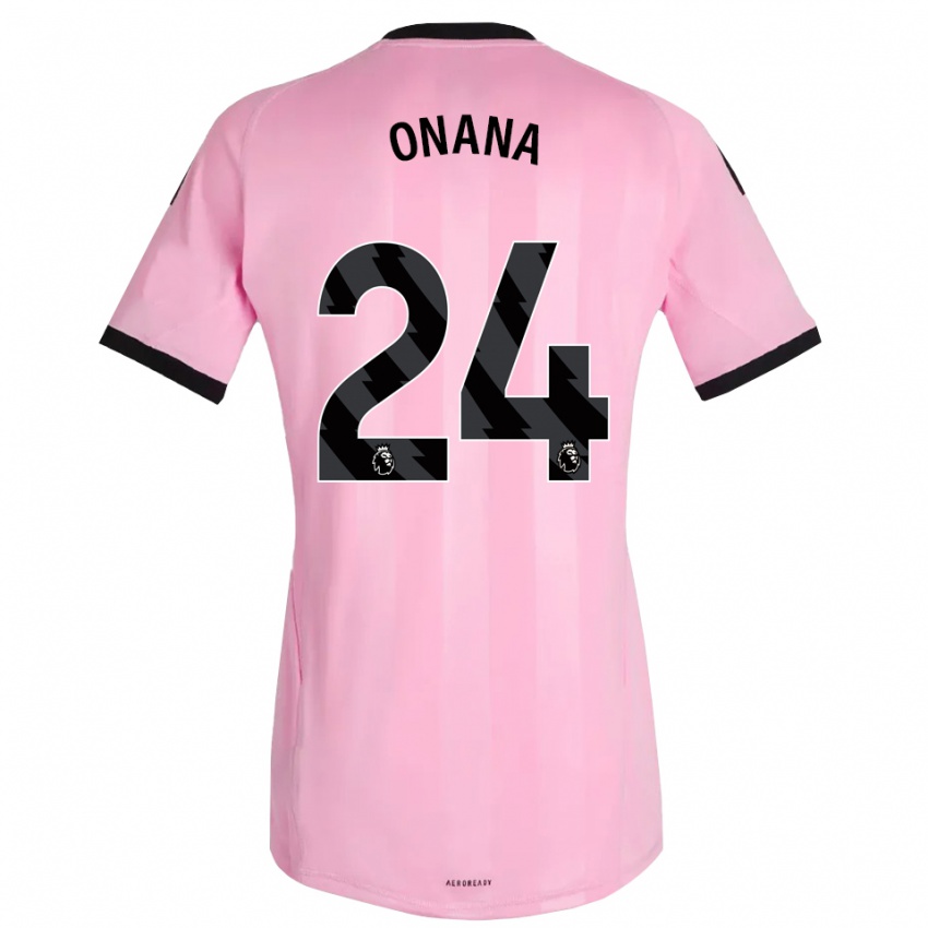 נשים אנדרה אוננה #24 ורוד שחור חולצת שוער 2025/26 חולצה קצרה