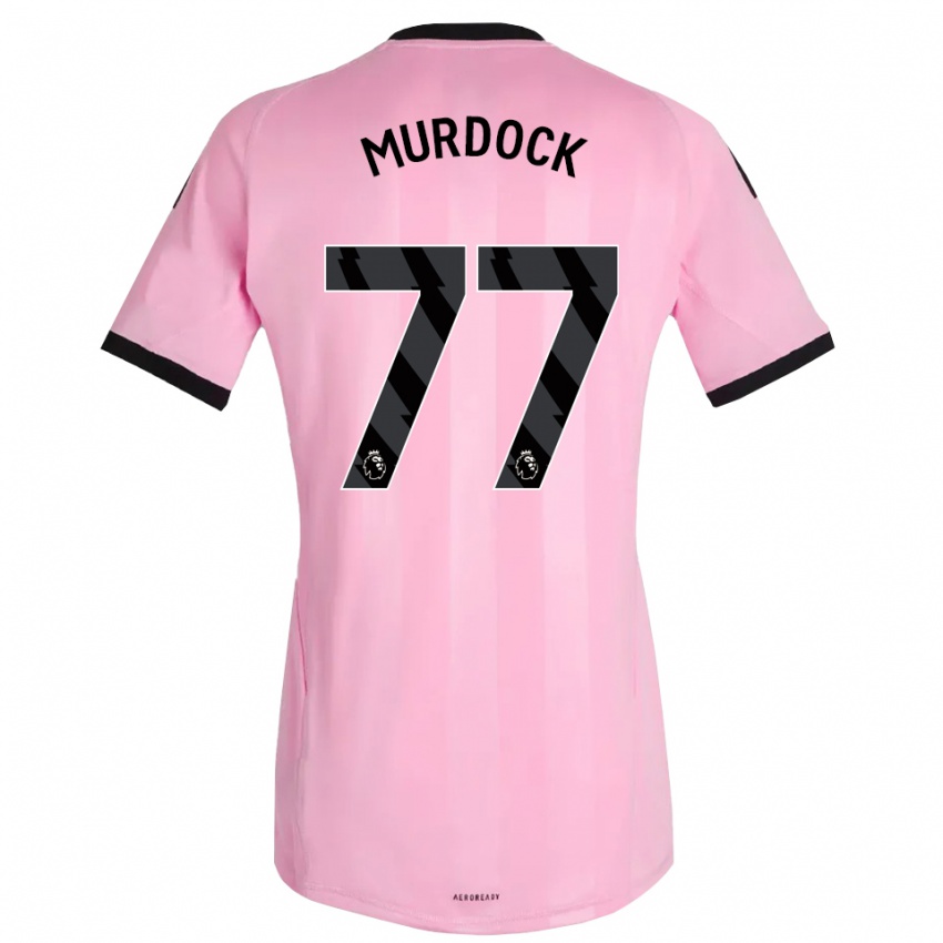 נשים וויל מרדוק #77 ורוד שחור חולצת שוער 2025/26 חולצה קצרה