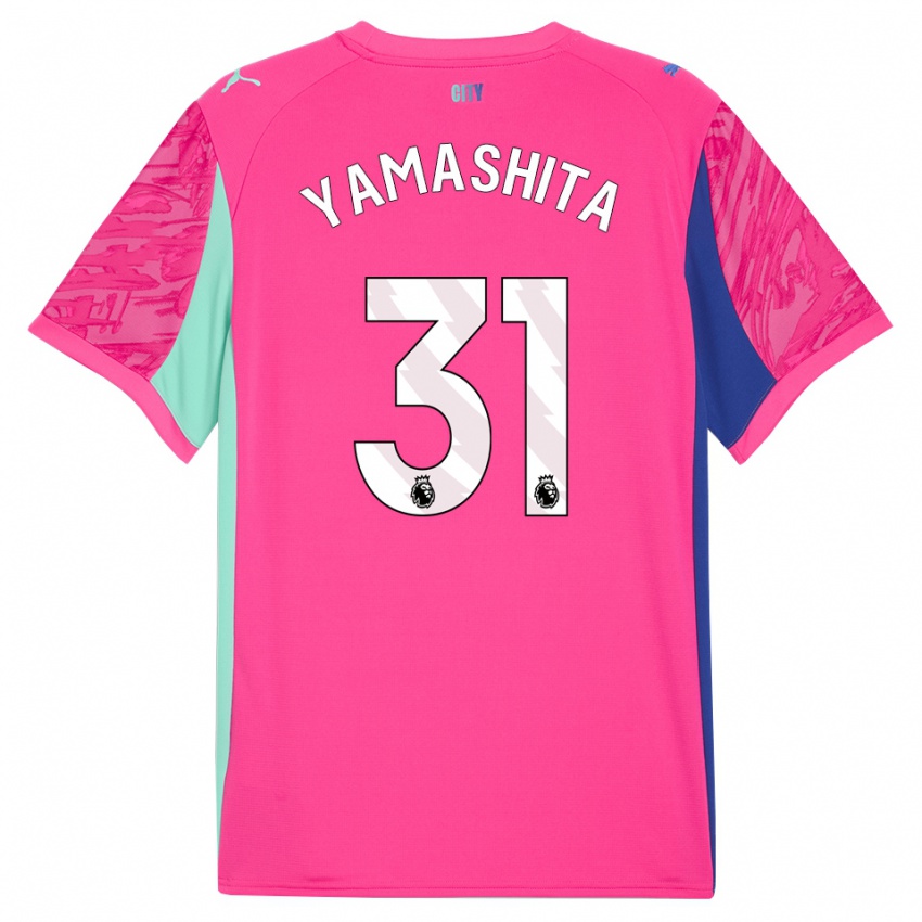 נשים איאקה ימאשיטה #31 ורד ורוד חולצת שוער 2025/26 חולצה קצרה