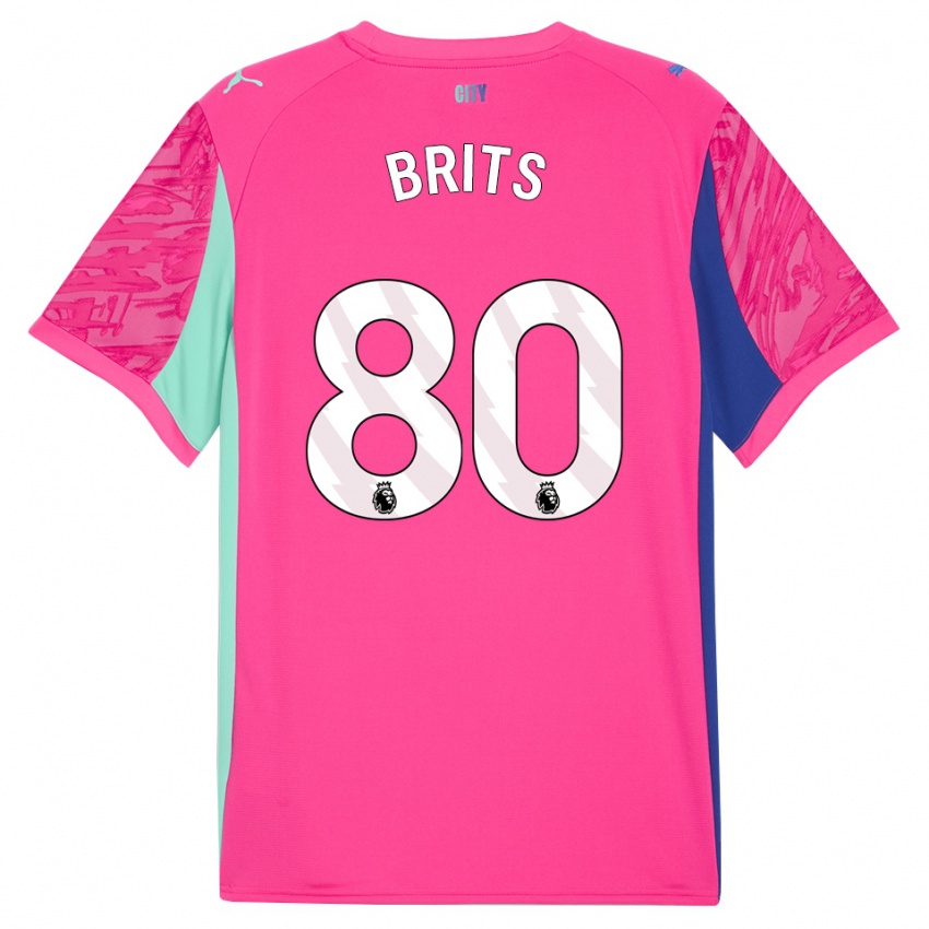 נשים ספייק בריטס #80 ורד ורוד חולצת שוער 2025/26 חולצה קצרה