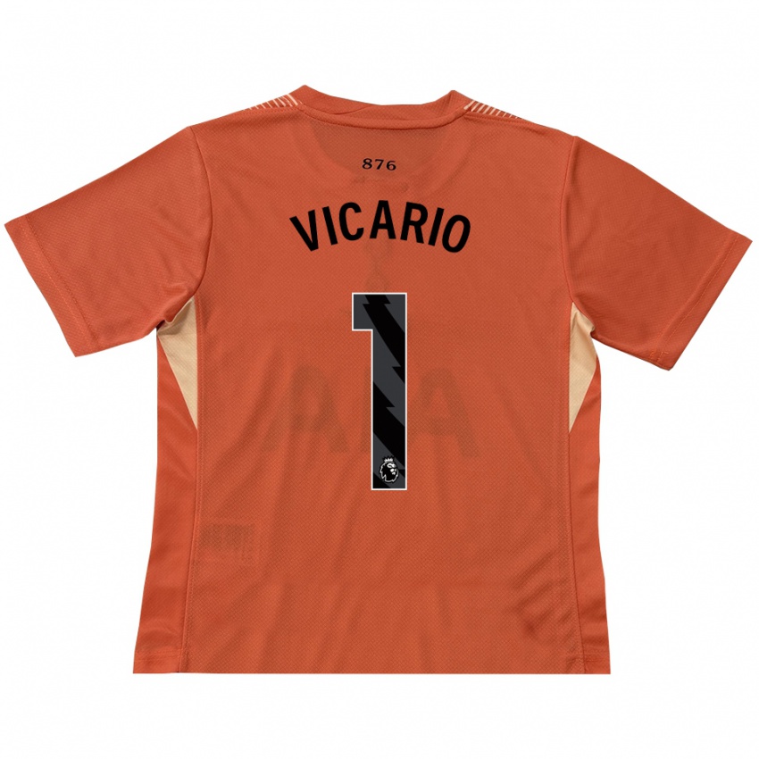 נשים גוליילמו ויקאריו #1 כתום שחור חולצת שוער 2025/26 חולצה קצרה