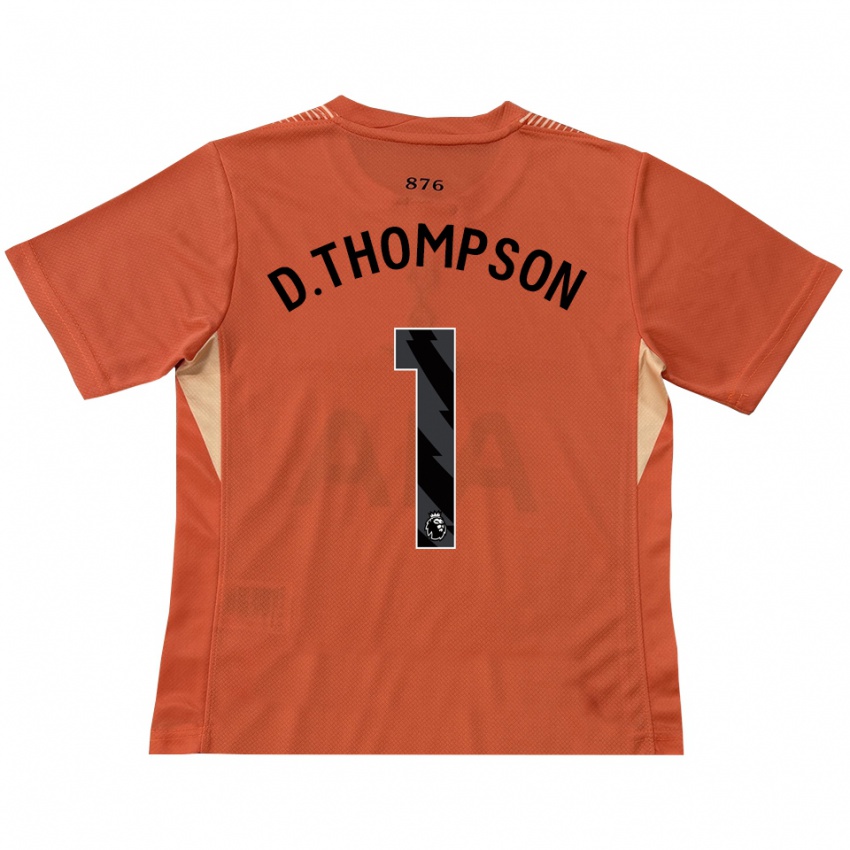 נשים דילן תומפסון #1 כתום שחור חולצת שוער 2025/26 חולצה קצרה