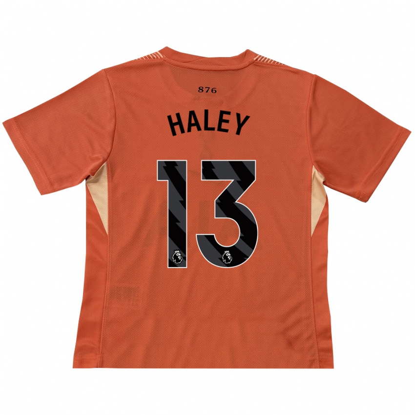 נשים Micah Haley #13 כתום שחור חולצת שוער 2025/26 חולצה קצרה