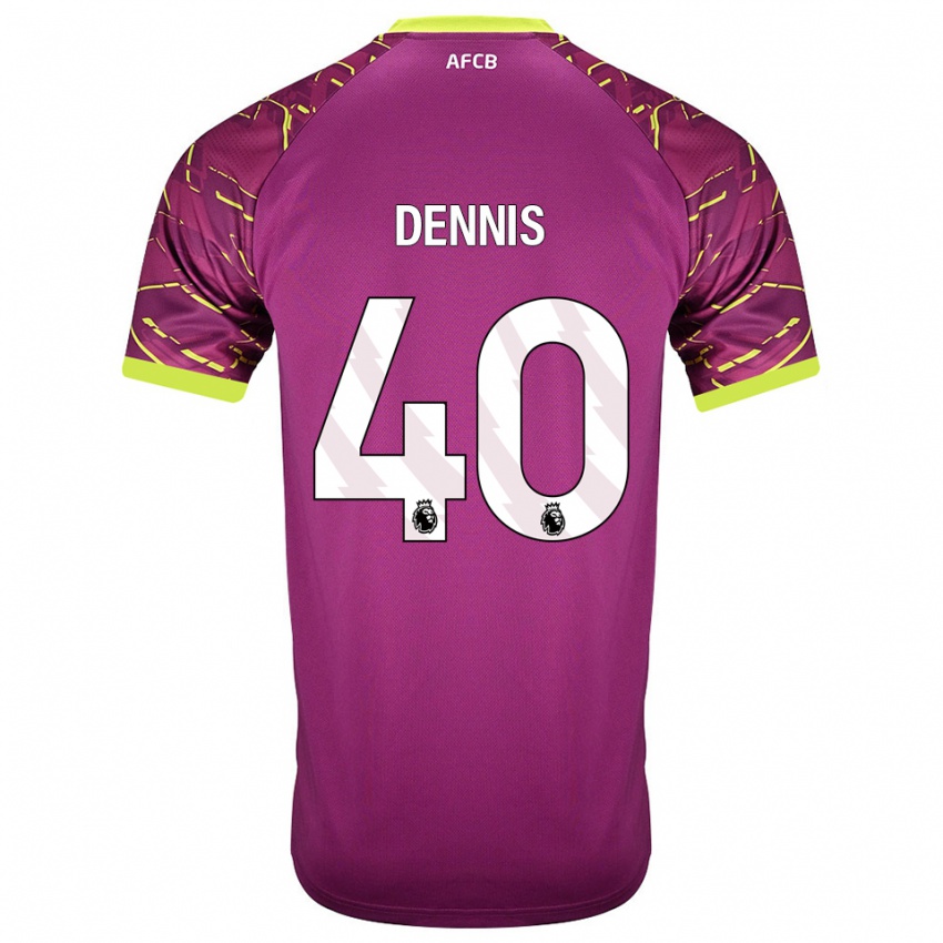 נשים ויל דניס #40 מג'נטה כהה חולצת שוער 2025/26 חולצה קצרה