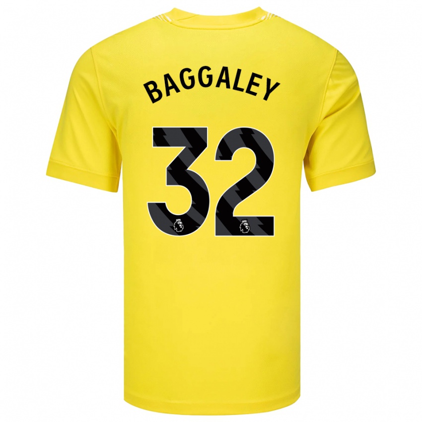 נשים סופי באגאלי #32 צהוב שחור חולצת שוער 2025/26 חולצה קצרה