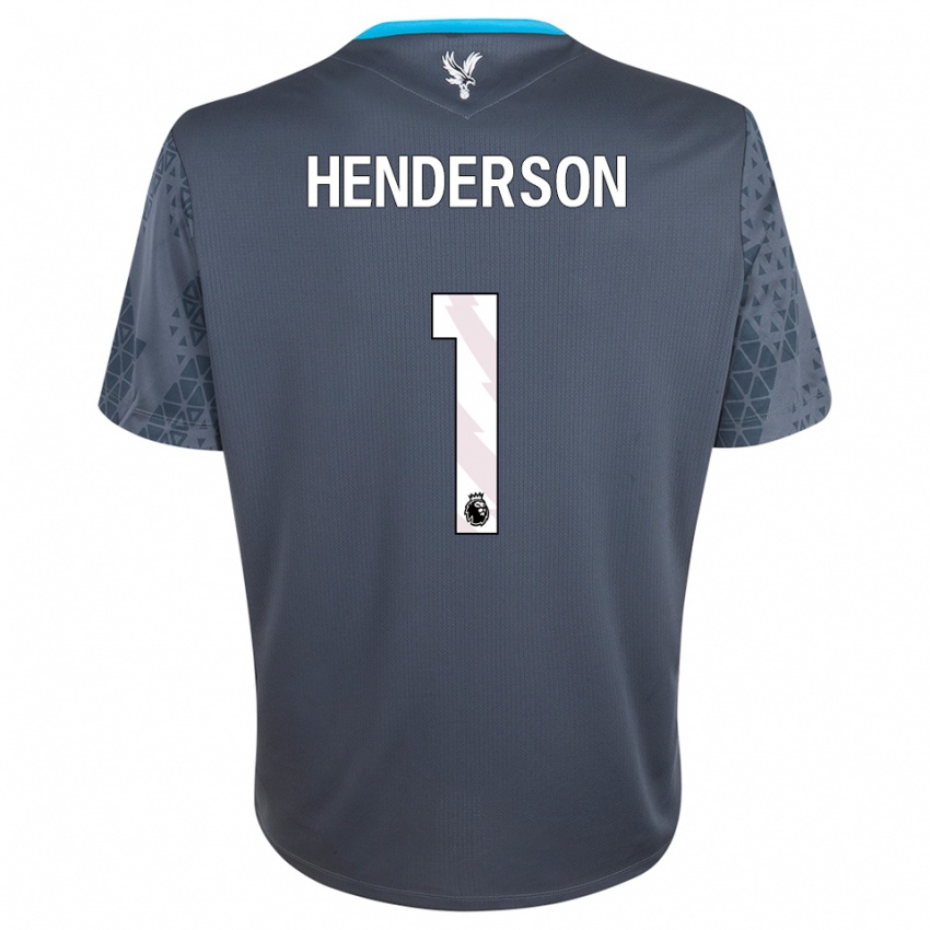 נשים דין הנדרסון #1 אפור כהה לבן חולצת שוער 2025/26 חולצה קצרה