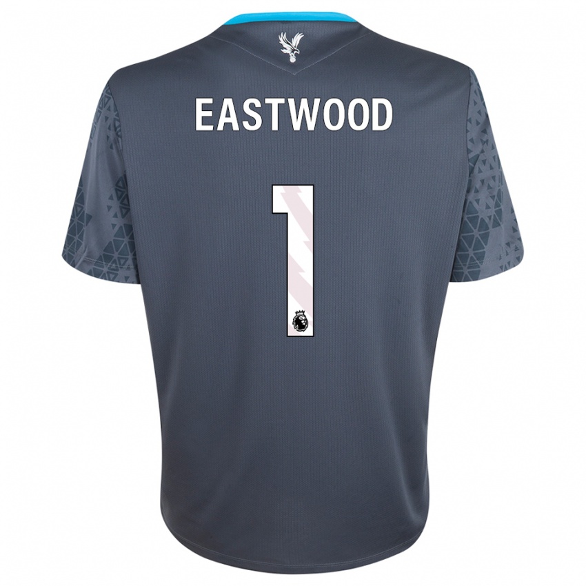 נשים Billy Eastwood #1 אפור כהה לבן חולצת שוער 2025/26 חולצה קצרה