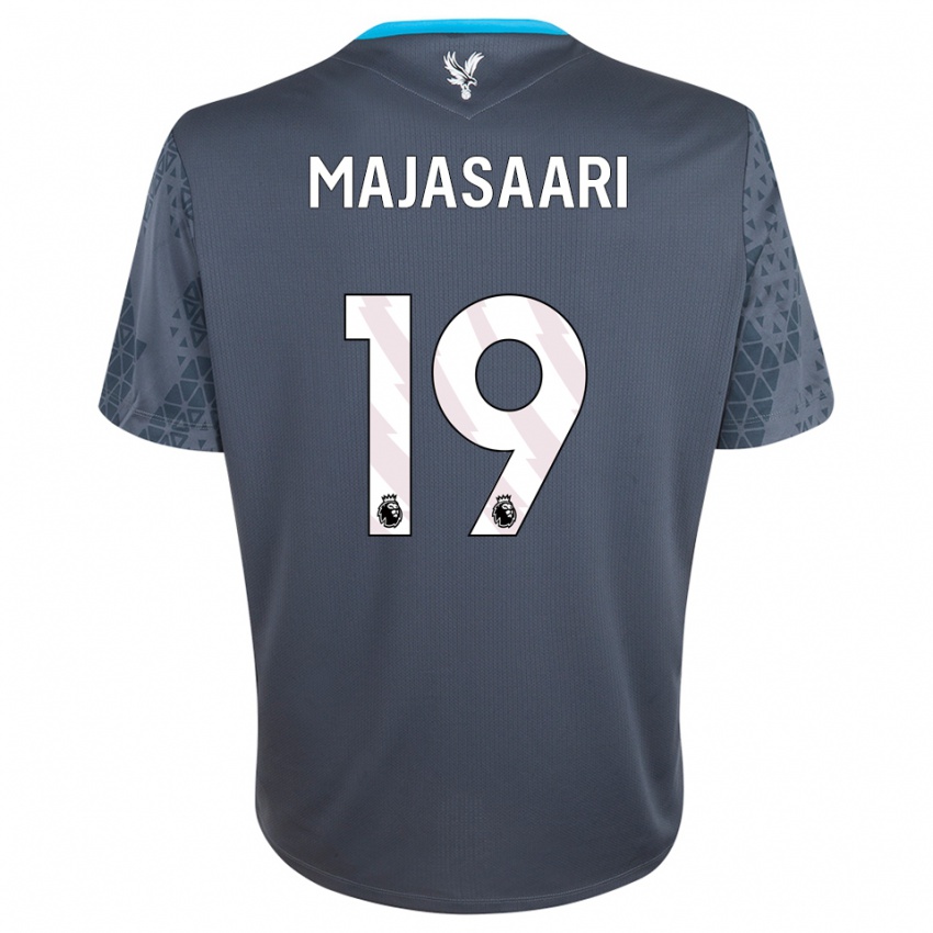 נשים Milla-Maj Majasaari #19 אפור כהה לבן חולצת שוער 2025/26 חולצה קצרה