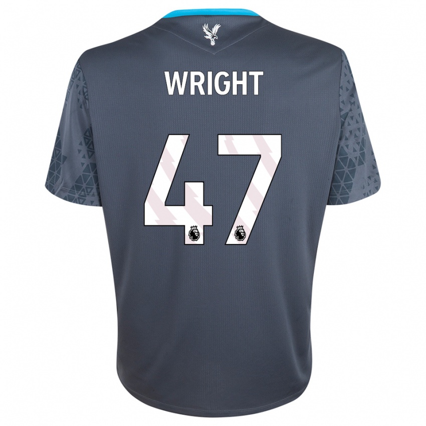 נשים אניס-קלרה רייט #47 אפור כהה לבן חולצת שוער 2025/26 חולצה קצרה