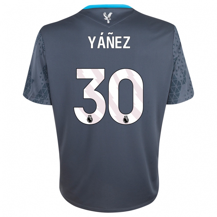 נשים שיי יאנז #30 אפור כהה לבן חולצת שוער 2025/26 חולצה קצרה