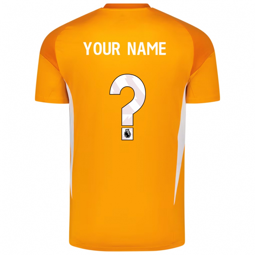 נשים לידס יונייטד כתום לבן חולצת שוער 2025/26 חולצה קצרה