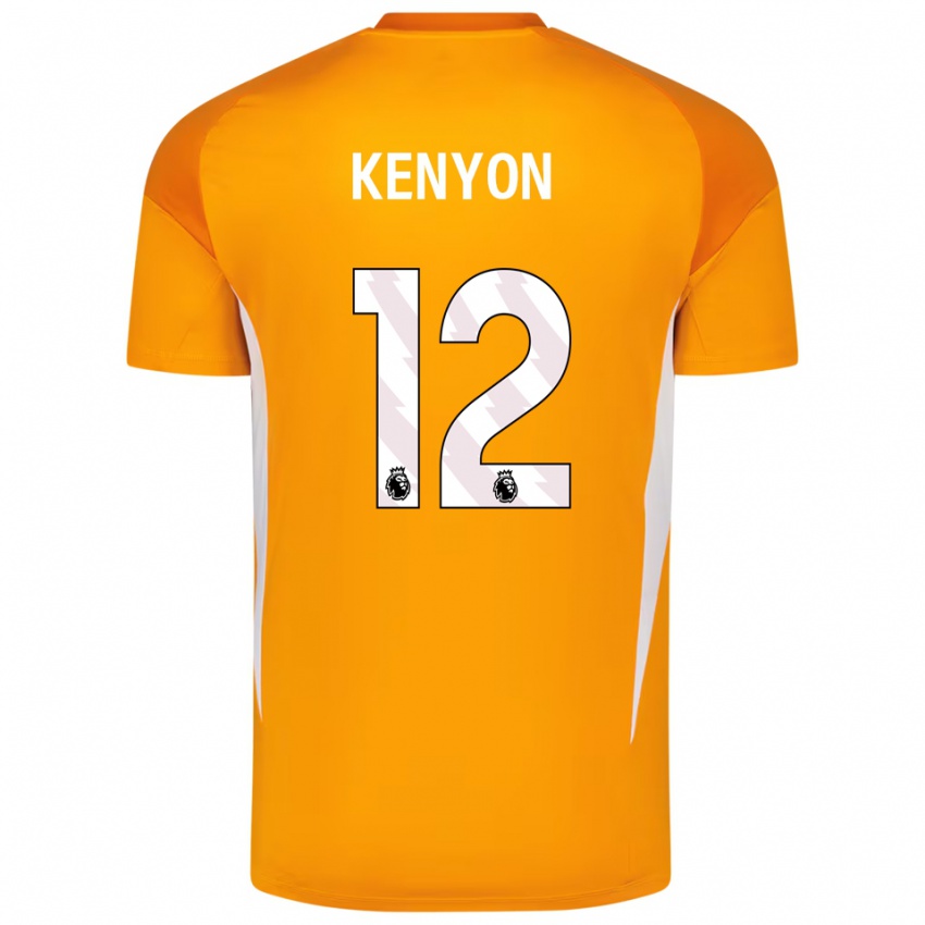 נשים ג'ורג' קניון #12 כתום לבן חולצת שוער 2025/26 חולצה קצרה