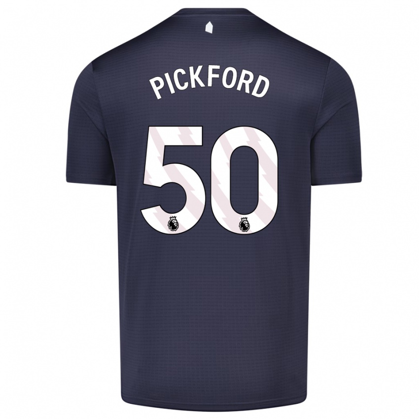 נשים ג'ורג' פיקפורד #50 שחור לבן חולצת שוער 2025/26 חולצה קצרה