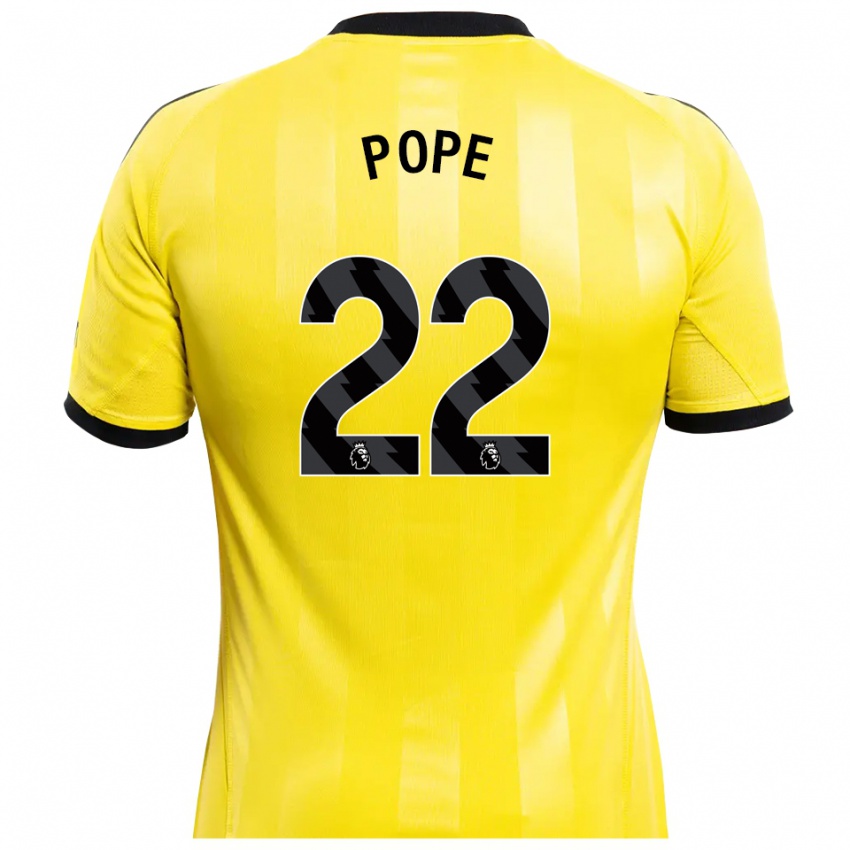 נשים ניק פופ #22 צהוב שחור חולצת שוער 2025/26 חולצה קצרה