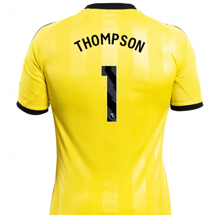 נשים מקס תומפסון #1 צהוב שחור חולצת שוער 2025/26 חולצה קצרה