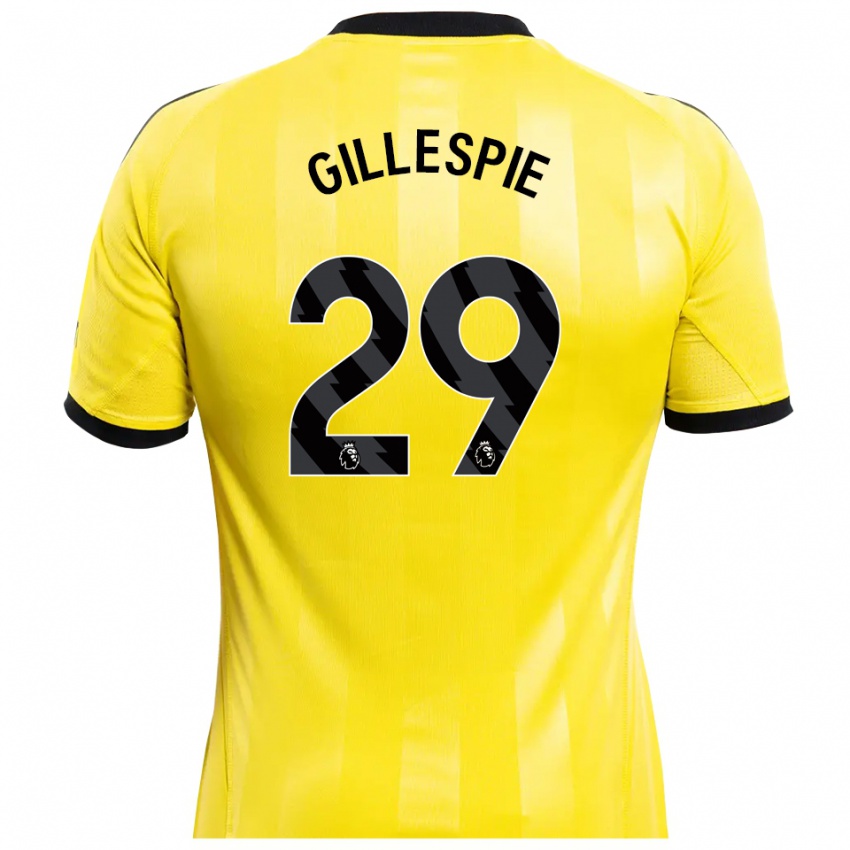 נשים מארק גילספי #29 צהוב שחור חולצת שוער 2025/26 חולצה קצרה