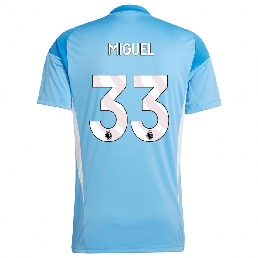 נשים קרלוס מיגל דוס סנטוס פריירה #33 כחול לבן חולצת שוער 2025/26 חולצה קצרה