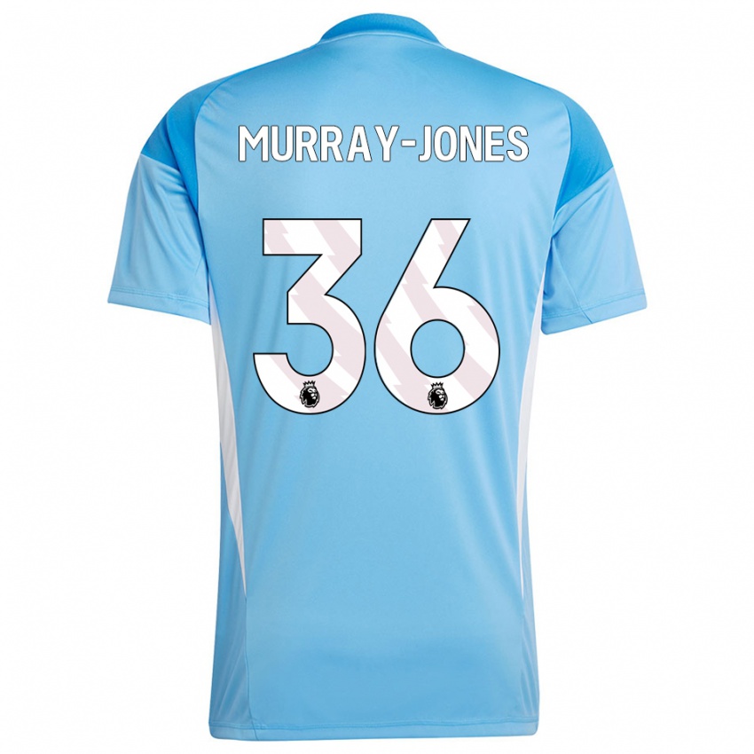 נשים ג׳ורג׳ מוראי-ג׳ונס #36 כחול לבן חולצת שוער 2025/26 חולצה קצרה