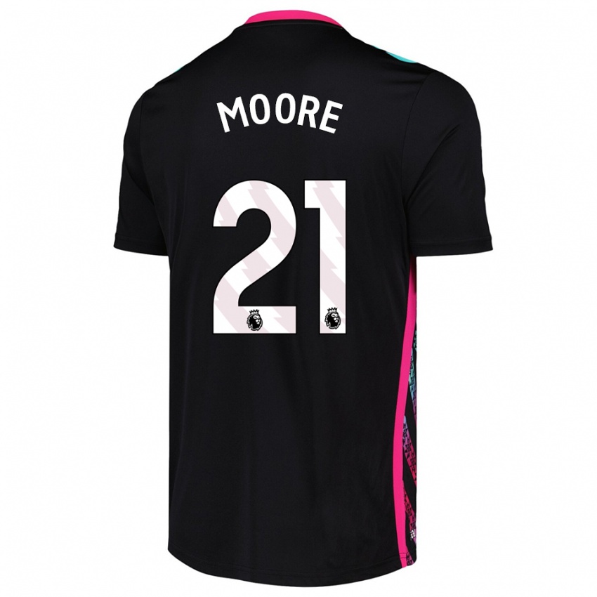 נשים סיימון מור #21 שחור לבן חולצת שוער 2025/26 חולצה קצרה