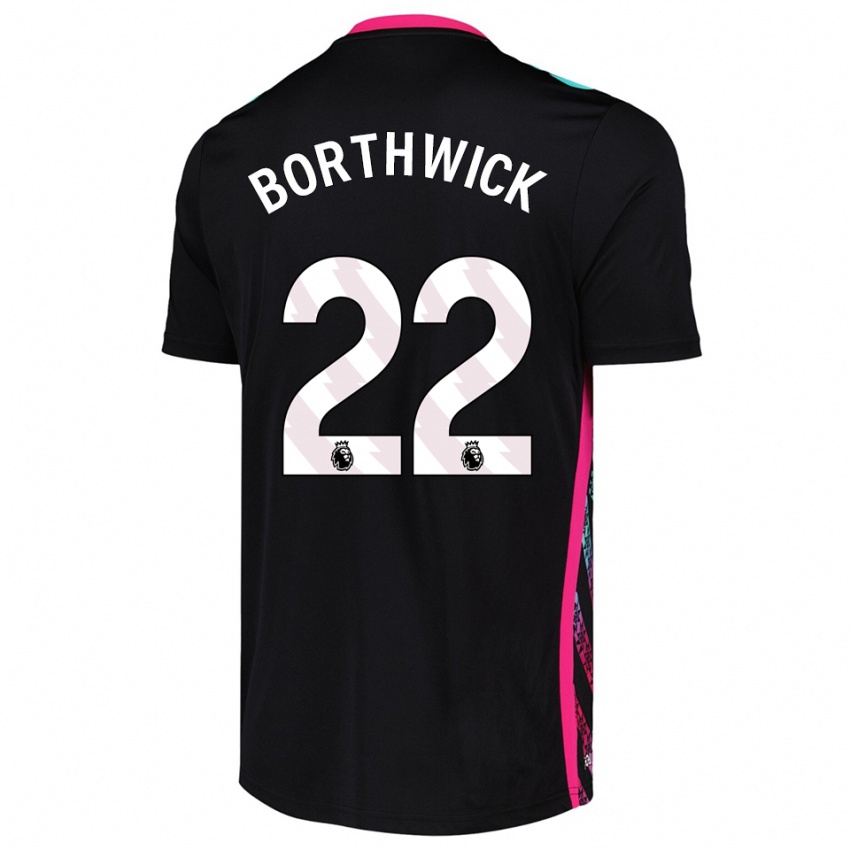 נשים מייגן ברותוויק #22 שחור לבן חולצת שוער 2025/26 חולצה קצרה