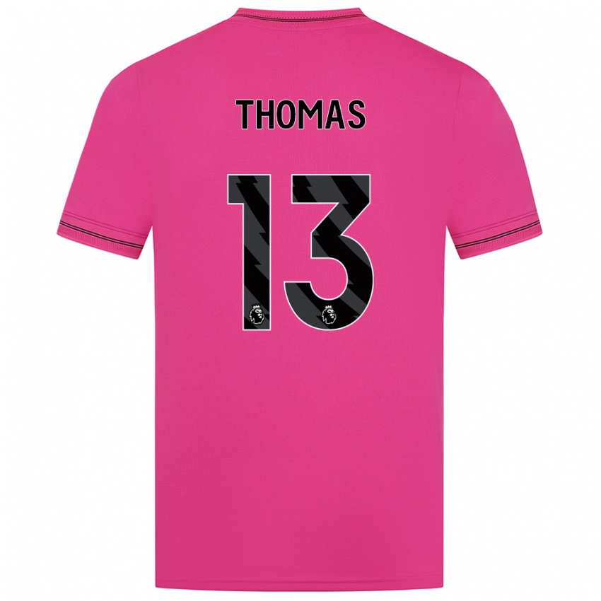 נשים Bec Thomas #13 מג'נטה שחור חולצת שוער 2025/26 חולצה קצרה