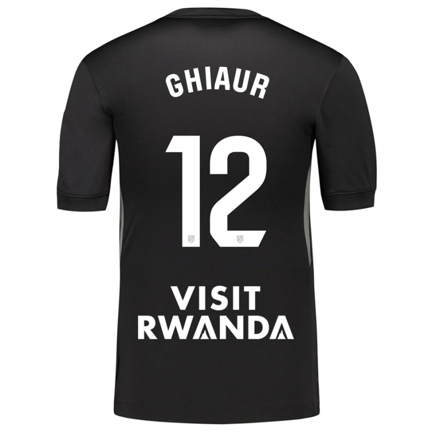 נשים Octavian Ghiaur #12 שחור לבן חולצת שוער 2025/26 חולצה קצרה