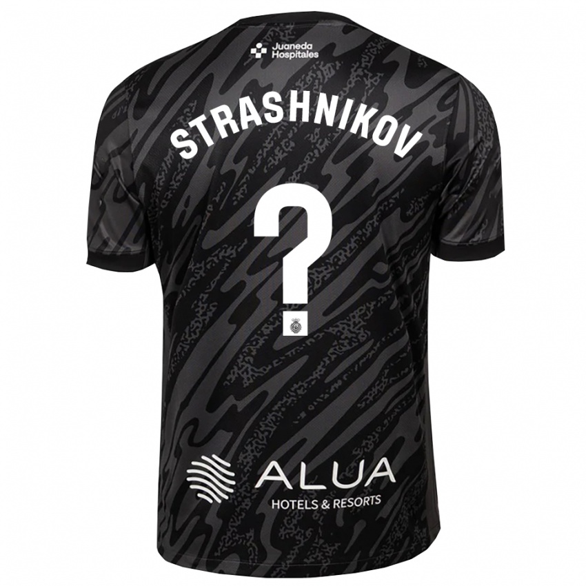 נשים ניקולאי סטרשניקוב #0 אפור כהה שחור חולצת שוער 2025/26 חולצה קצרה