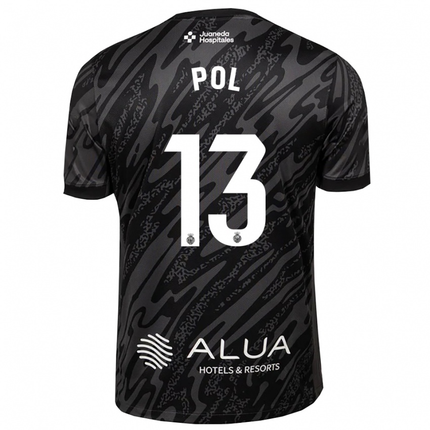 נשים Joan Pol #13 אפור כהה שחור חולצת שוער 2025/26 חולצה קצרה