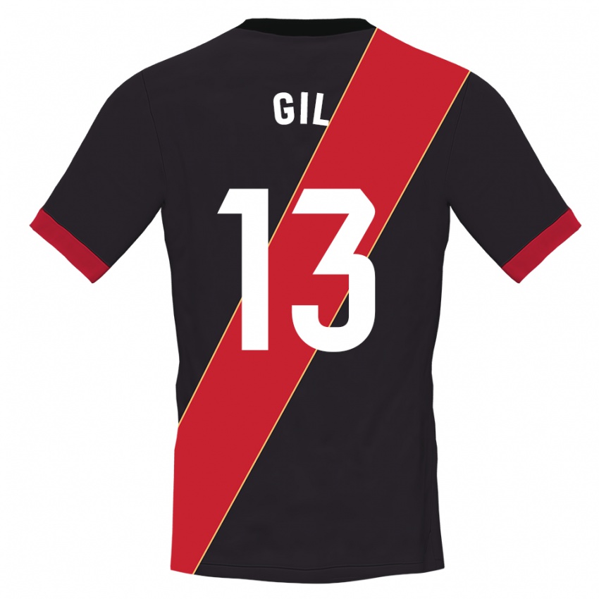 נשים חואן פדרו גיל בואנו #13 אדום שחור חולצת שוער 2025/26 חולצה קצרה