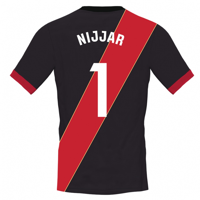 נשים תחפאל ניג׳אר #1 אדום שחור חולצת שוער 2025/26 חולצה קצרה