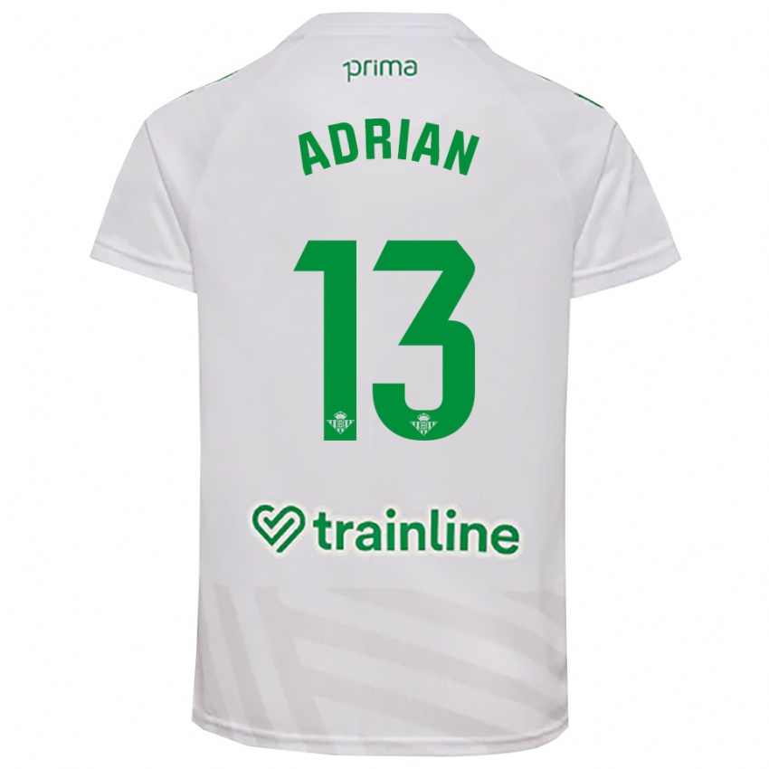 נשים אדריאן #13 ירוק לבן חולצת שוער 2025/26 חולצה קצרה