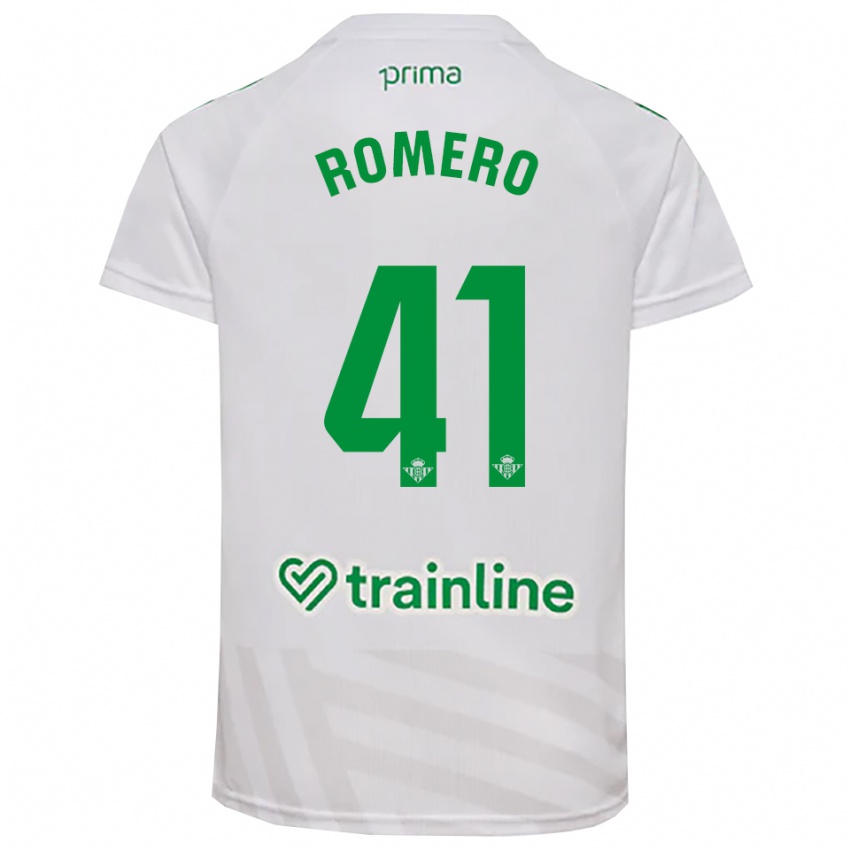 נשים José Romero #41 ירוק לבן חולצת שוער 2025/26 חולצה קצרה