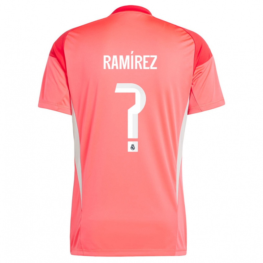 נשים Izan Ramírez #0 כתום אדום לבן חולצת שוער 2025/26 חולצה קצרה