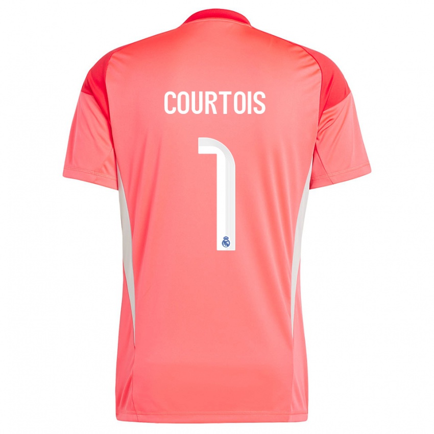 נשים טיבו קורטואה #1 כתום אדום לבן חולצת שוער 2025/26 חולצה קצרה