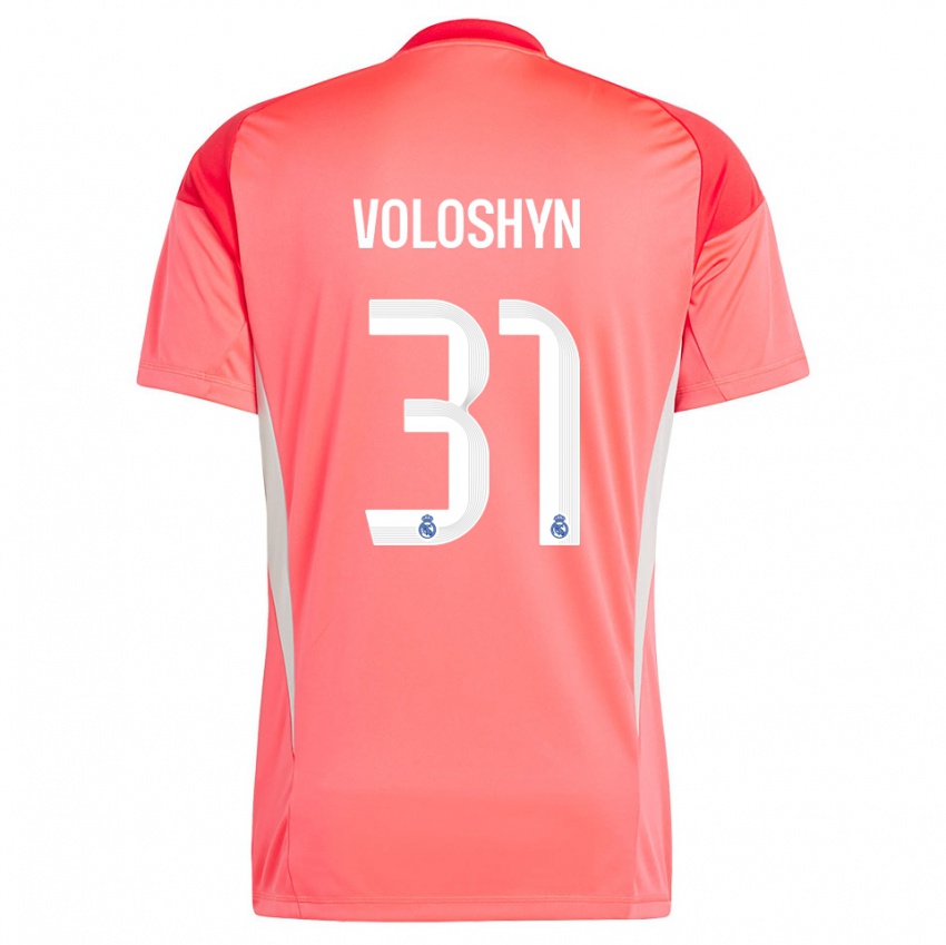 נשים Ilya Voloshyn #31 כתום אדום לבן חולצת שוער 2025/26 חולצה קצרה