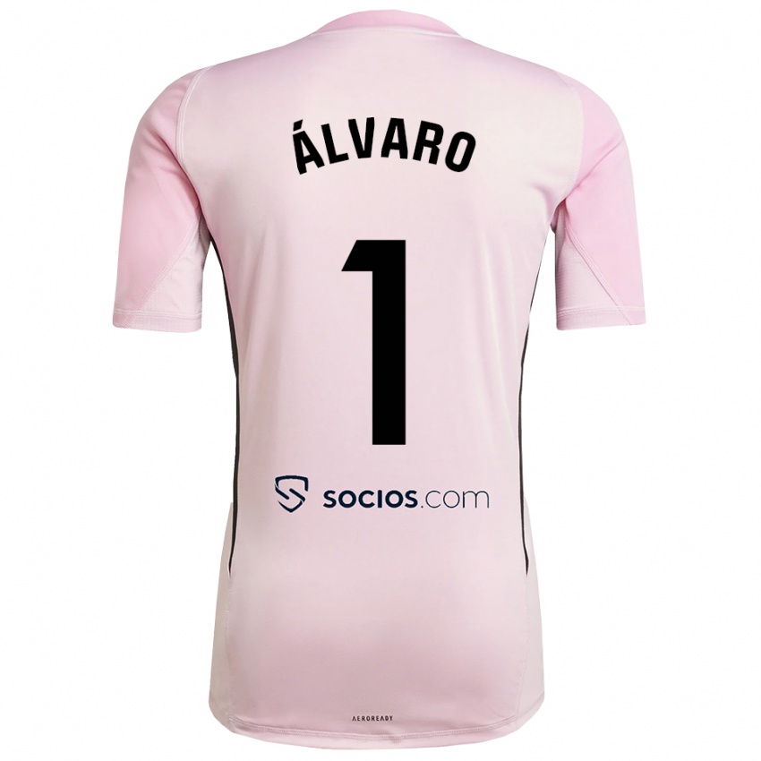 נשים אלבארו פרננדז #1 ורוד שחור חולצת שוער 2025/26 חולצה קצרה