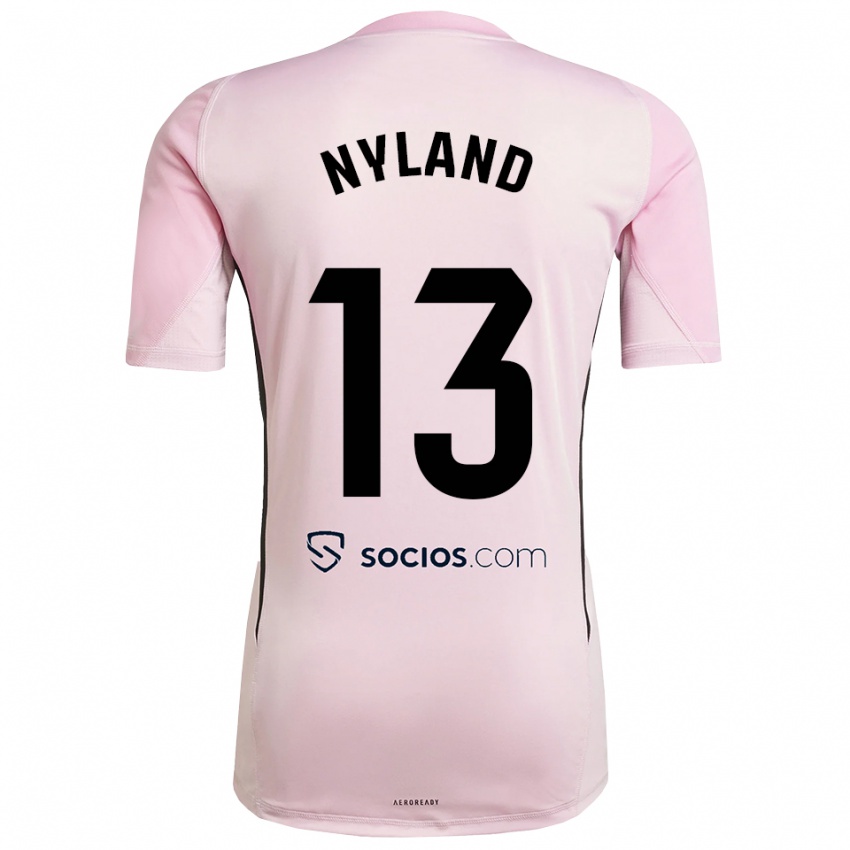 נשים אוריאן נילאנד #13 ורוד שחור חולצת שוער 2025/26 חולצה קצרה