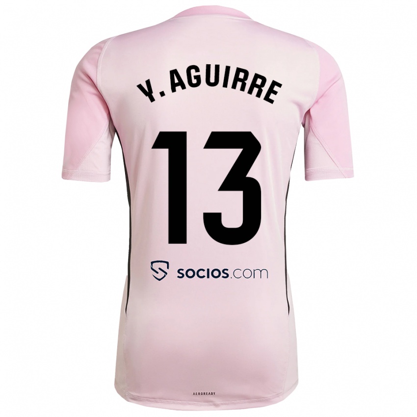 נשים יולנדה אגירה גוטיירס #13 ורוד שחור חולצת שוער 2025/26 חולצה קצרה