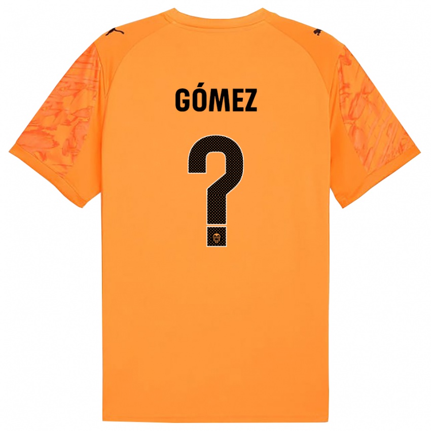 נשים Alain Gómez #0 כתום שחור חולצת שוער 2025/26 חולצה קצרה