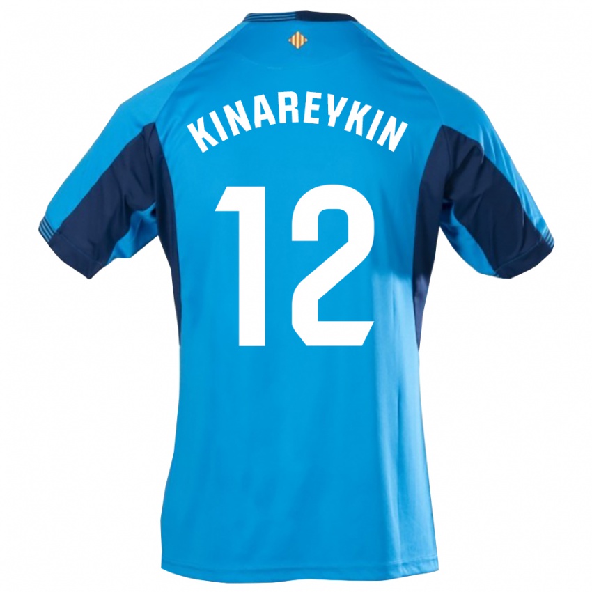 נשים יקיב קינרייקין #12 כחול לבן חולצת שוער 2025/26 חולצה קצרה