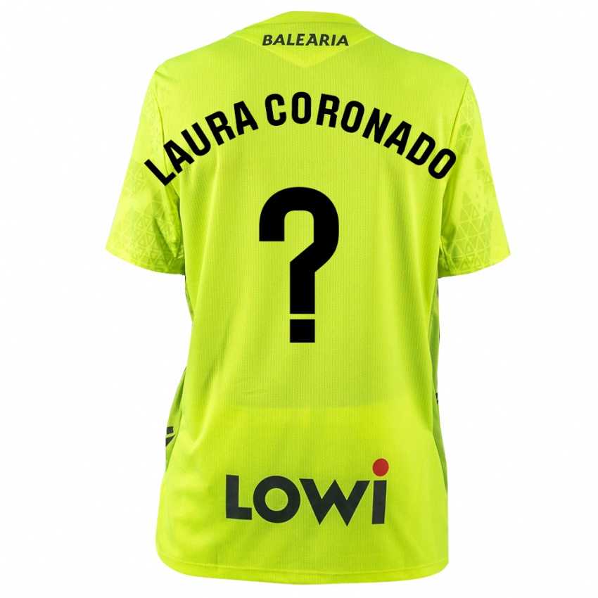 נשים לאורה קורונדו וילצ׳ס #0 ירוק פלורסנט שחור חולצת שוער 2025/26 חולצה קצרה