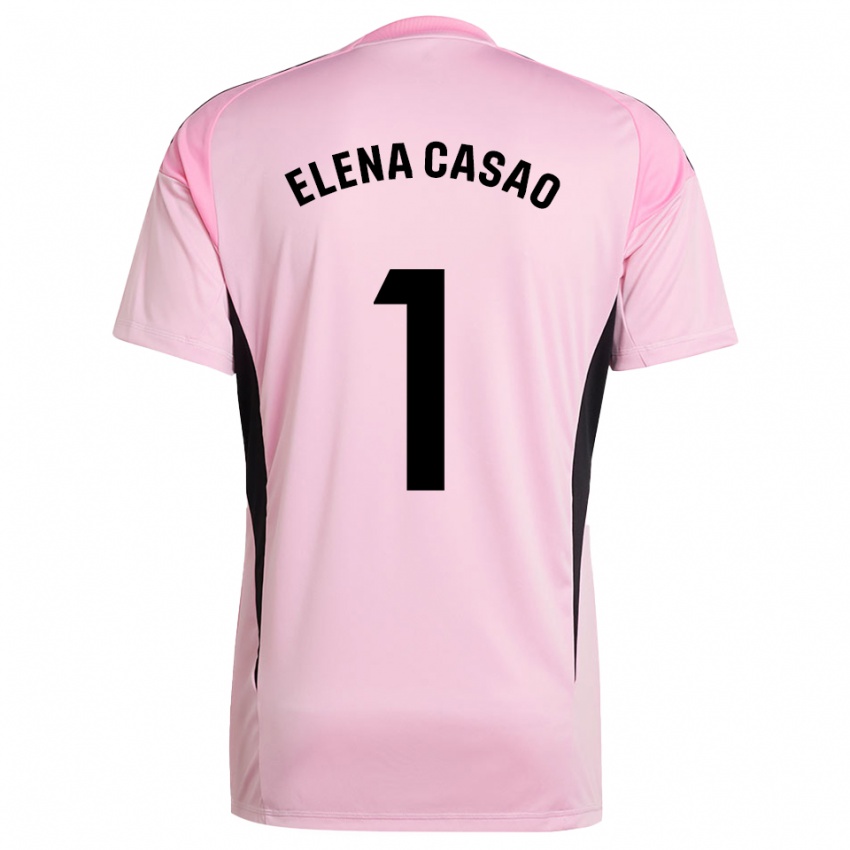 נשים אלנה קאסאו לופס #1 ורוד שחור חולצת שוער 2025/26 חולצה קצרה