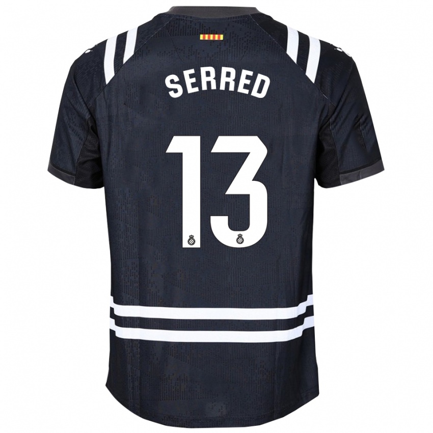 נשים Llorenç Serred #13 שחור לבן חולצת שוער 2025/26 חולצה קצרה