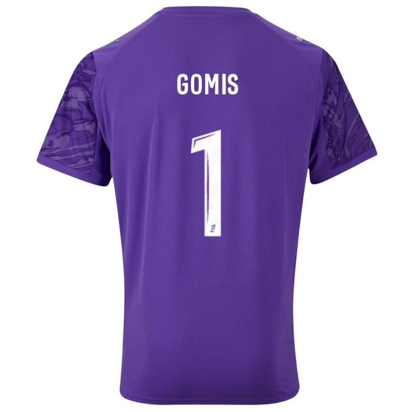 נשים איברהים גומיס #1 סגול לבן חולצת שוער 2025/26 חולצה קצרה